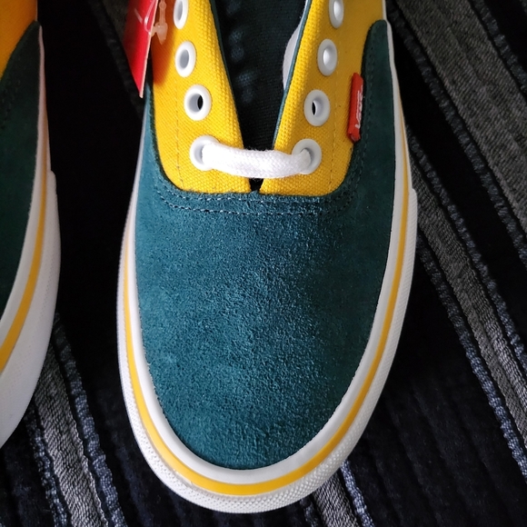 Vans Era Pro Prime Colorblock Women 9 Skate Shoe Yellow Blue VNOA347LOV1… - Picture 3 of 8